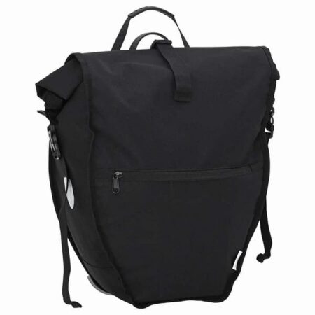 vidaXL Cykeltaske Sort 32,5 x 17 x 57 cm Polyester
