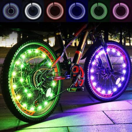 x LED Cykelhjullys 2-dækspakke Cykellygter